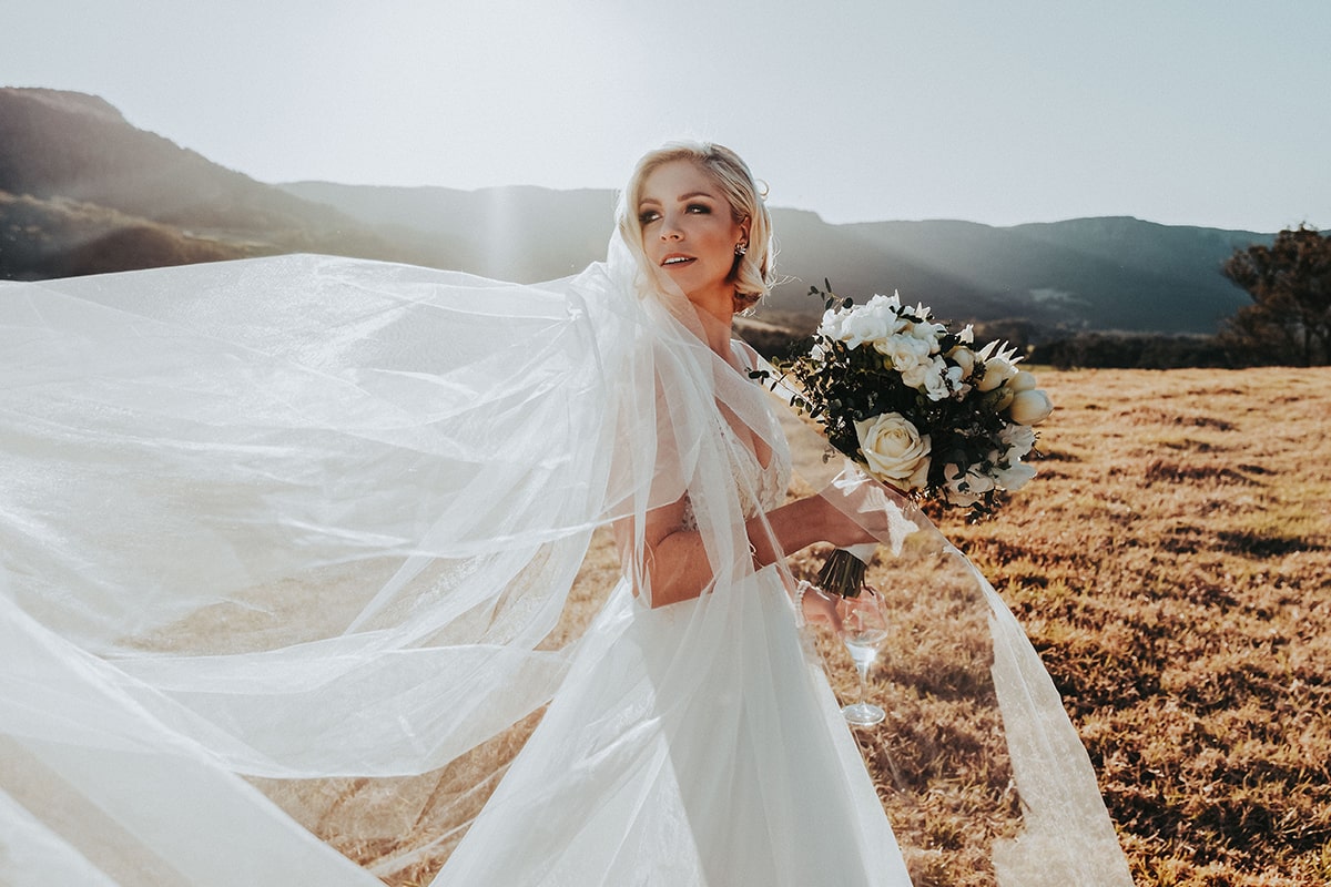 Stunning backless wedding dress